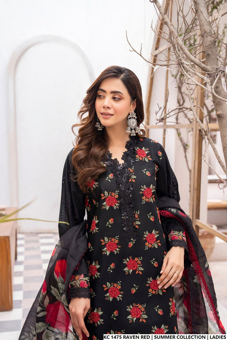 KC 1475 RAVEN RED | FARSHI SHALWAR