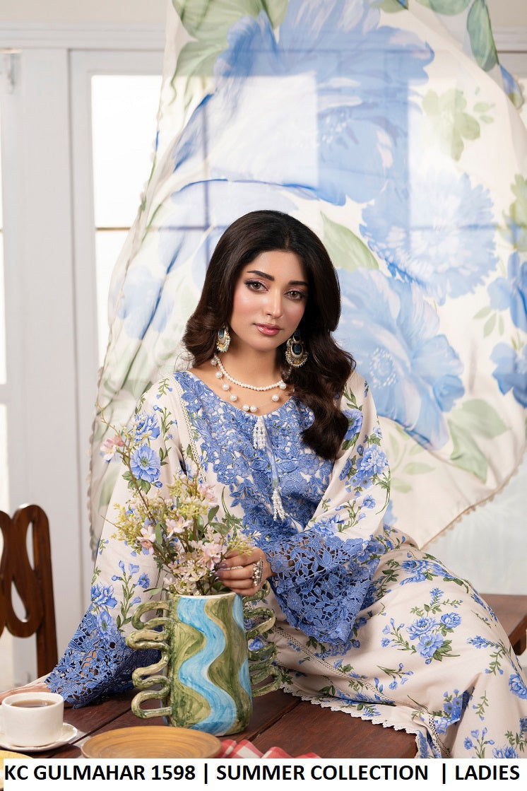 Karma Gul-Mahar 1598 Bluebell Ivory