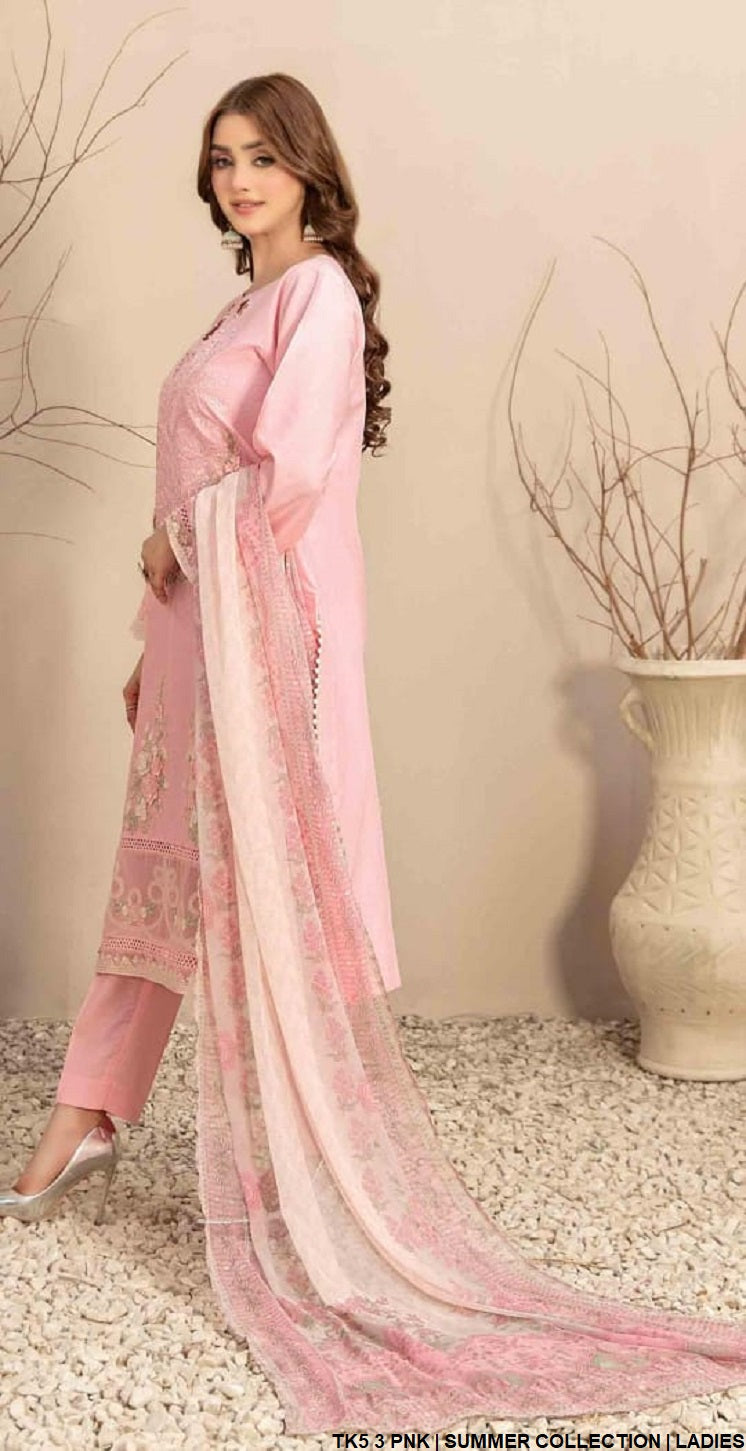 TK5 3 Pakistani women's cotton casual outfit detail view