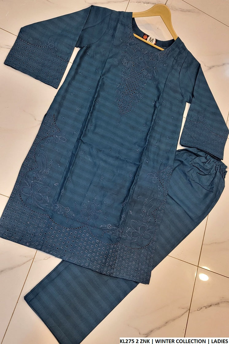 KL275 2 winter cotton Pakistani women's straight shirt side view