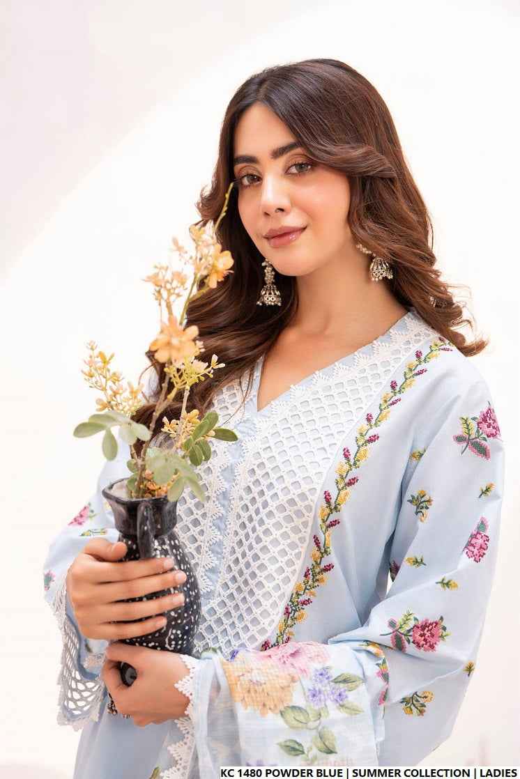 KC 1480 POWDER BLUE | FARSHI SHALWAR