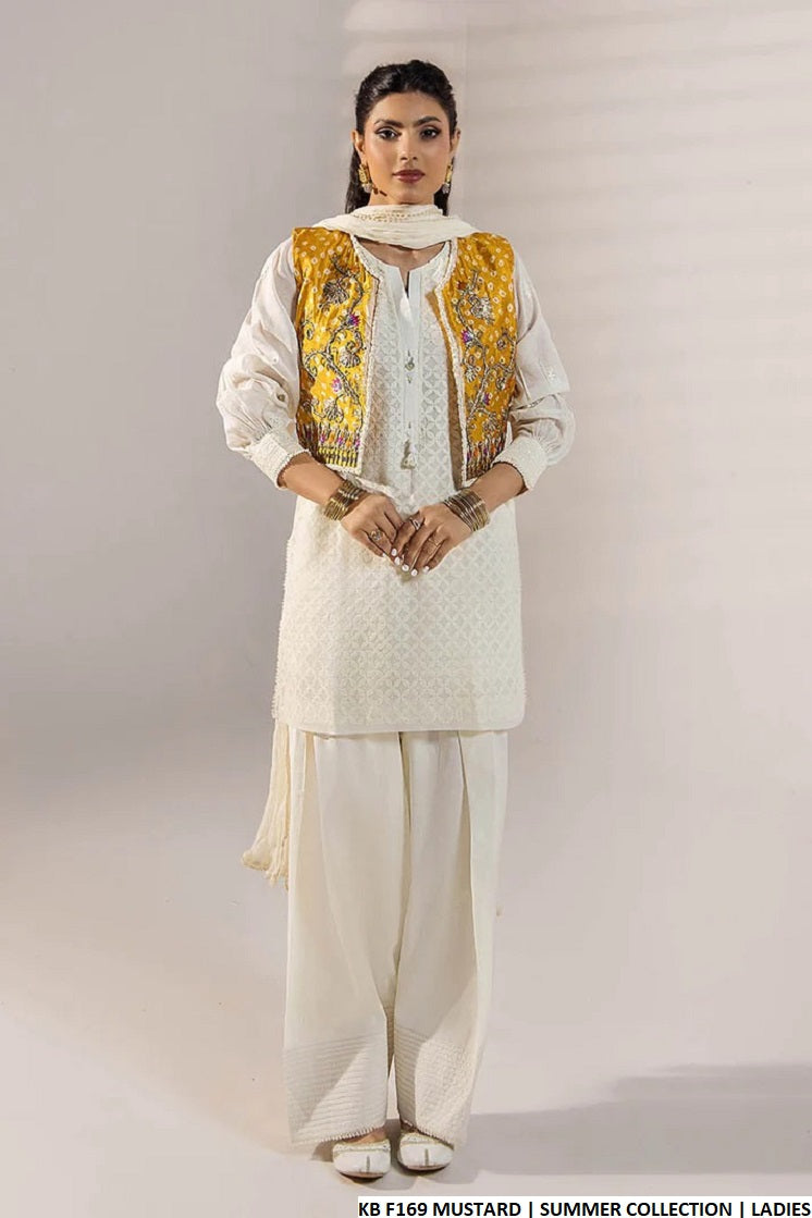 KB F169 MUSTURD | FARSHI SHALWAR