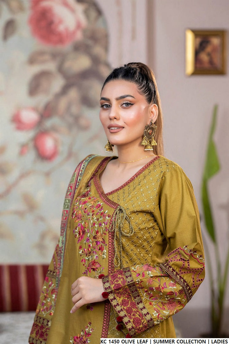 KC 1450 OLIVE LEAF | FARSHI SHALWAR