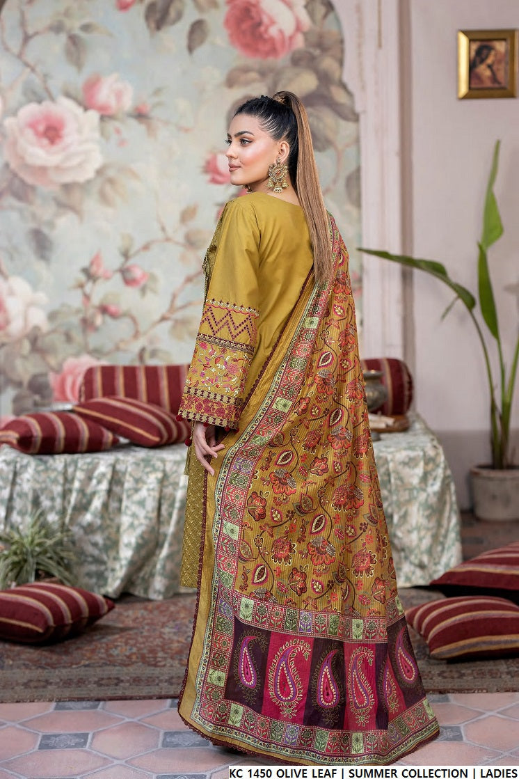 KC 1450 OLIVE LEAF | FARSHI SHALWAR