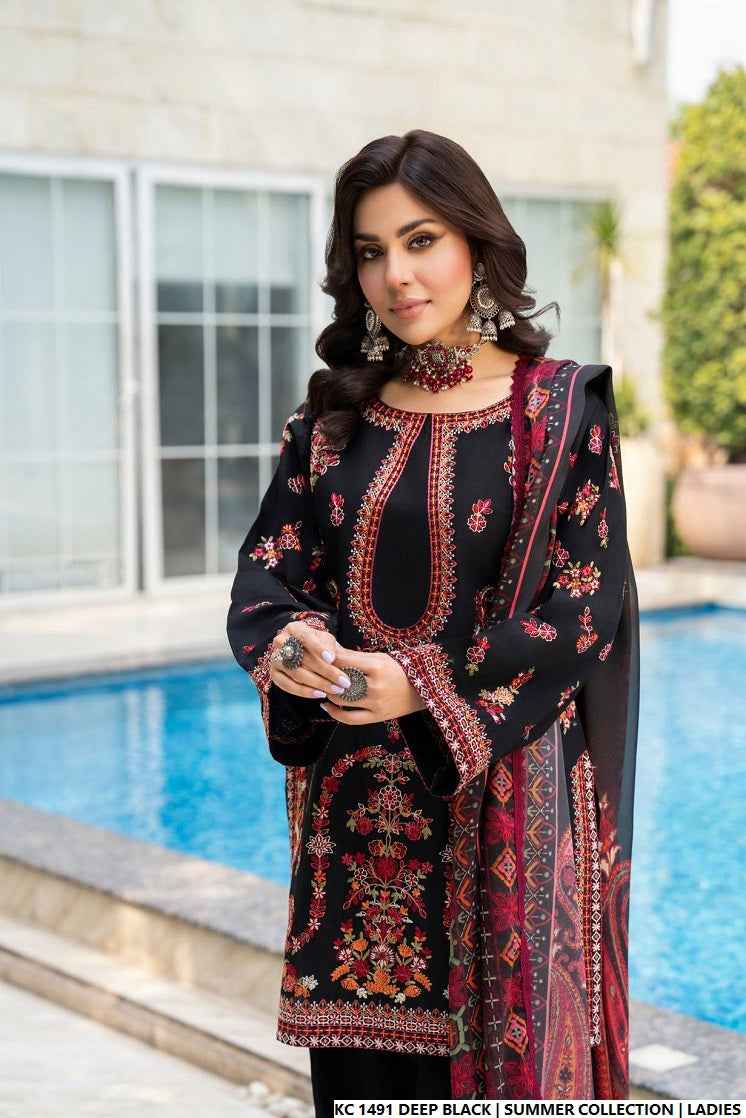KC 1491 DEEP BLACK | FARSHI SHALWAR