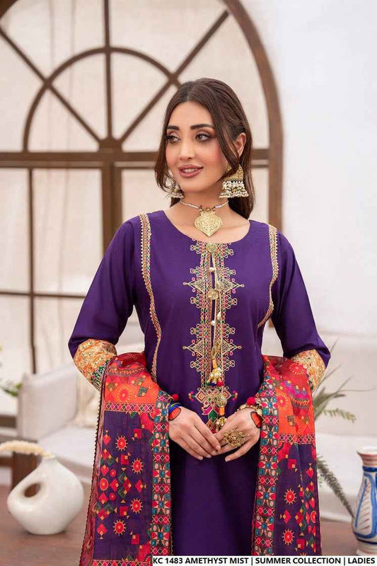 KC 1483 AMETHYST MIST | FARSHI SHALWAR