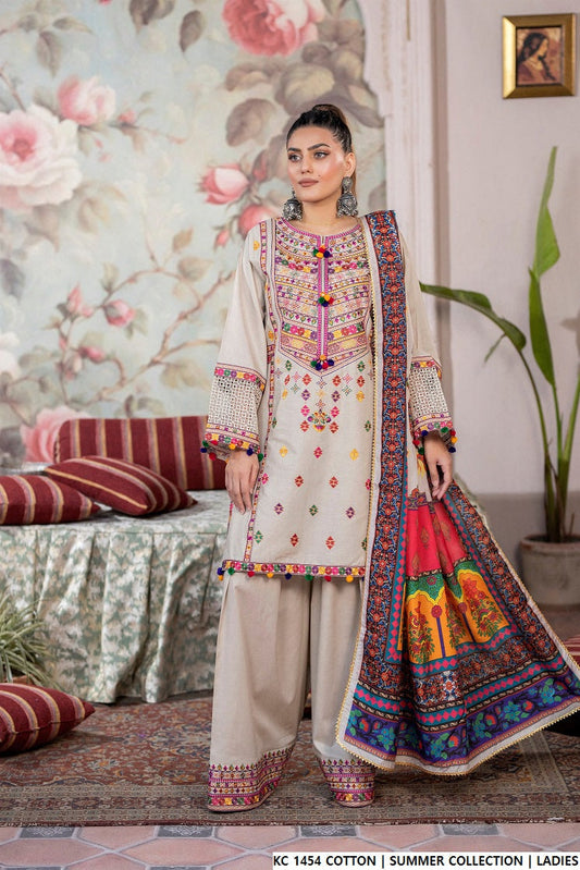 KC 1454 BEIGE | FARSHI SHALWAR