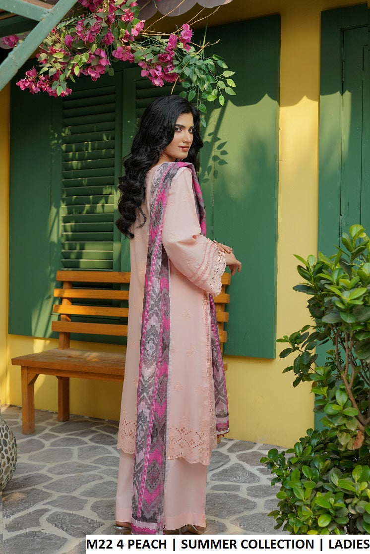 Pakistani women's cotton casual straight shirt with plazo side view