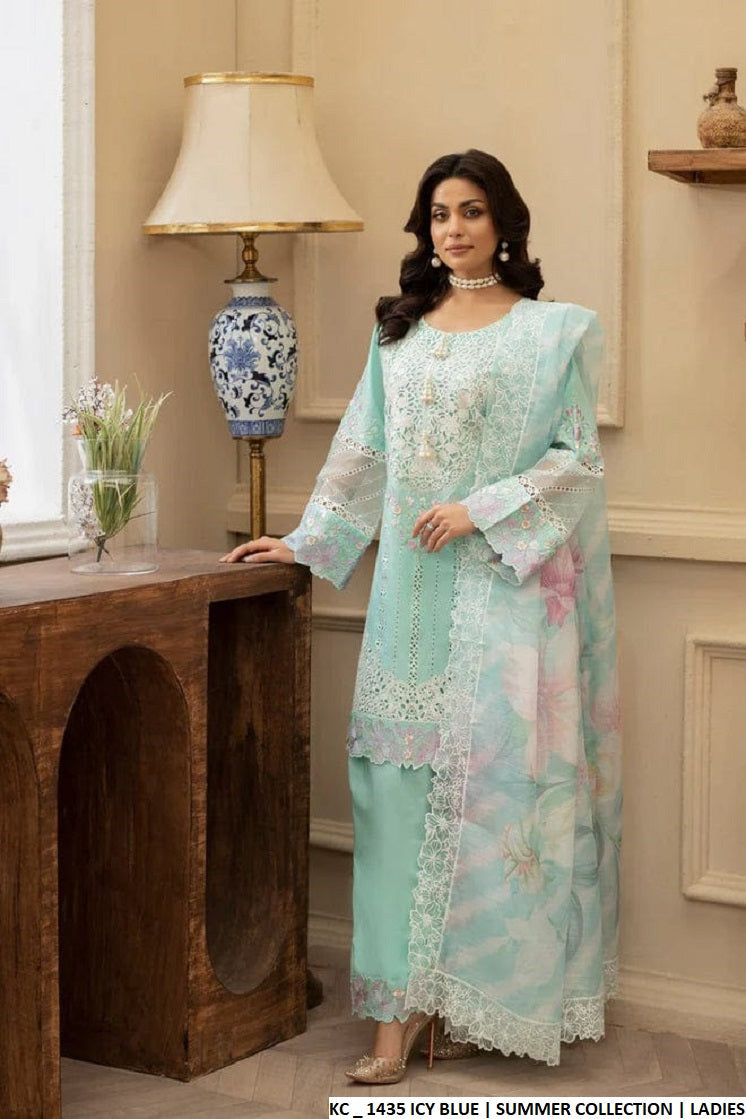 KC 1435 ICY BLUE | FARSHI SHALWAR