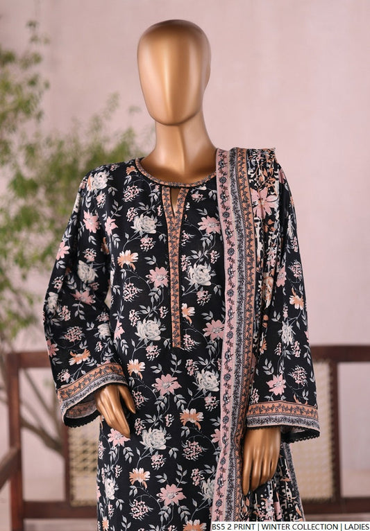 Pakistani women's lawn A-Line printed casual shirt side view