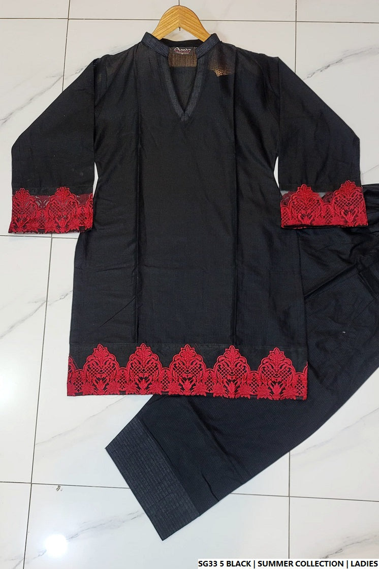 SG33 5 BLACK | FARSHI SHALWAR