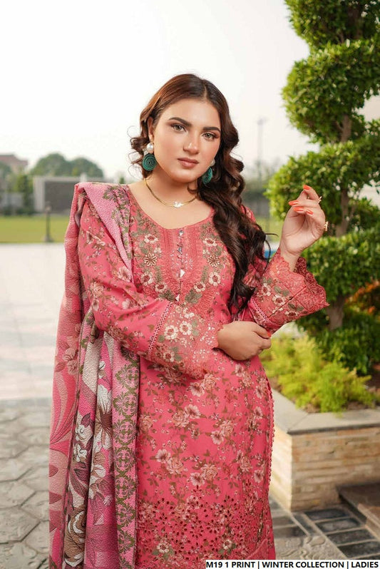 Pakistani women's lawn A-Line printed casual shirt side view
