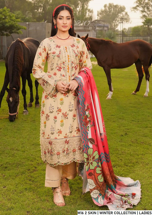 Skin lawn Pakistani women's A-Line casual shirt side view