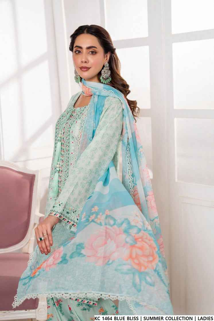 KC 1464 BLUE BLISS | FARSHI SHALWAR