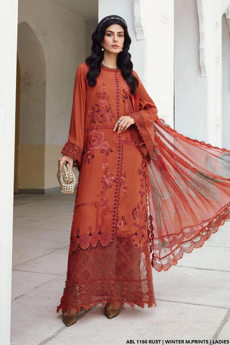 Printed lawn straight shirt - Pakistani women's casual summer outfit with lawn trouser and digital print dupatta front view