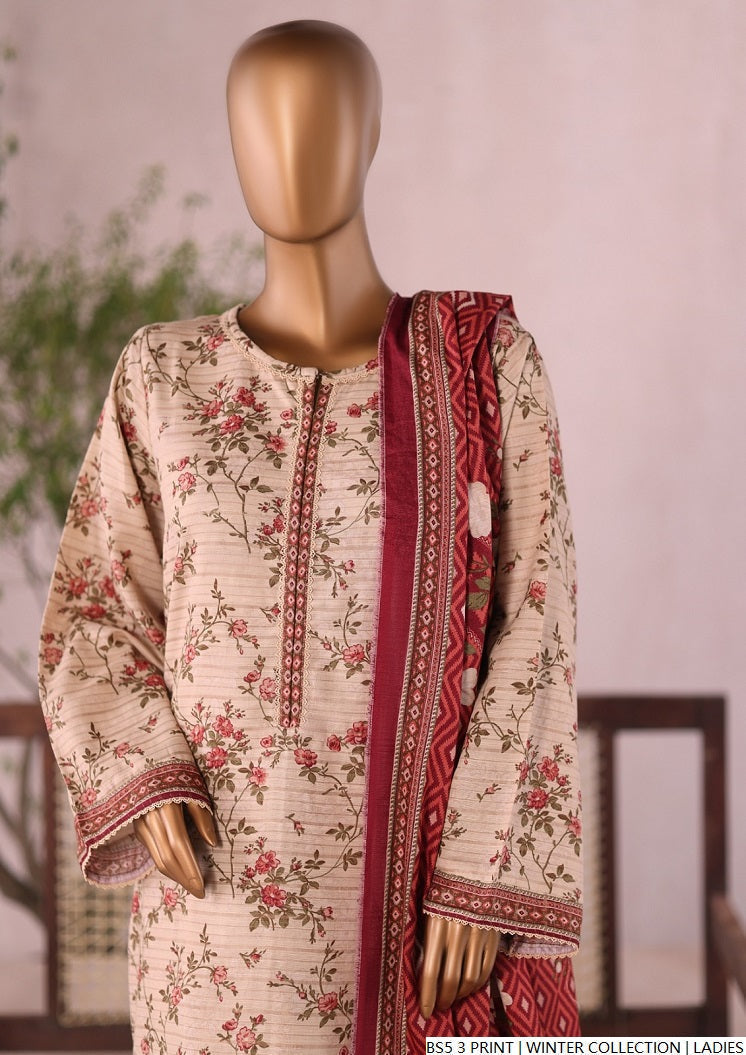 Pakistani women's lawn A-Line printed casual shirt side view