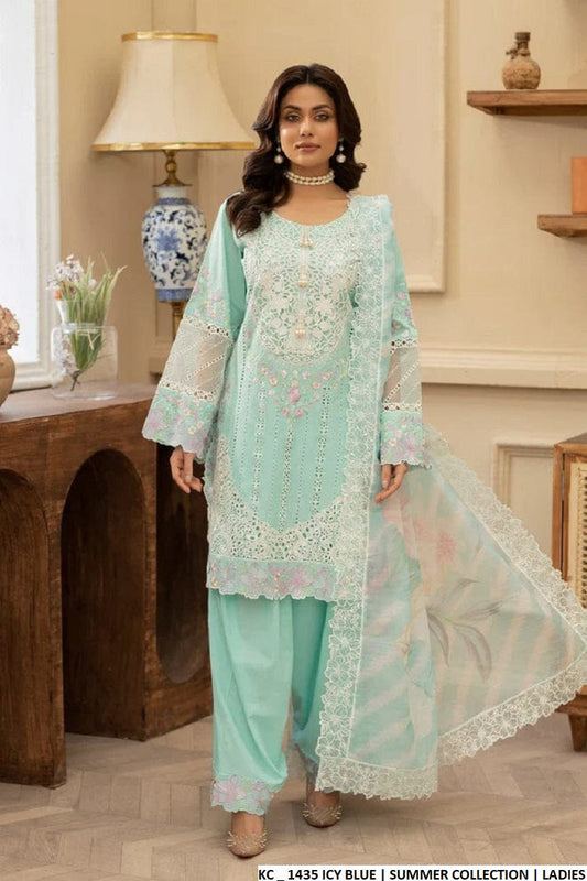 KC 1435 ICY BLUE | FARSHI SHALWAR
