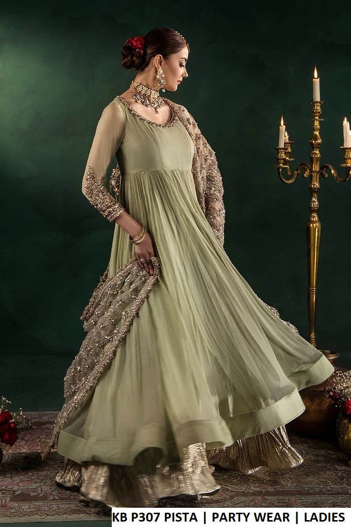 KB P307 PISTA - Pista Crinkle Chiffon Frock