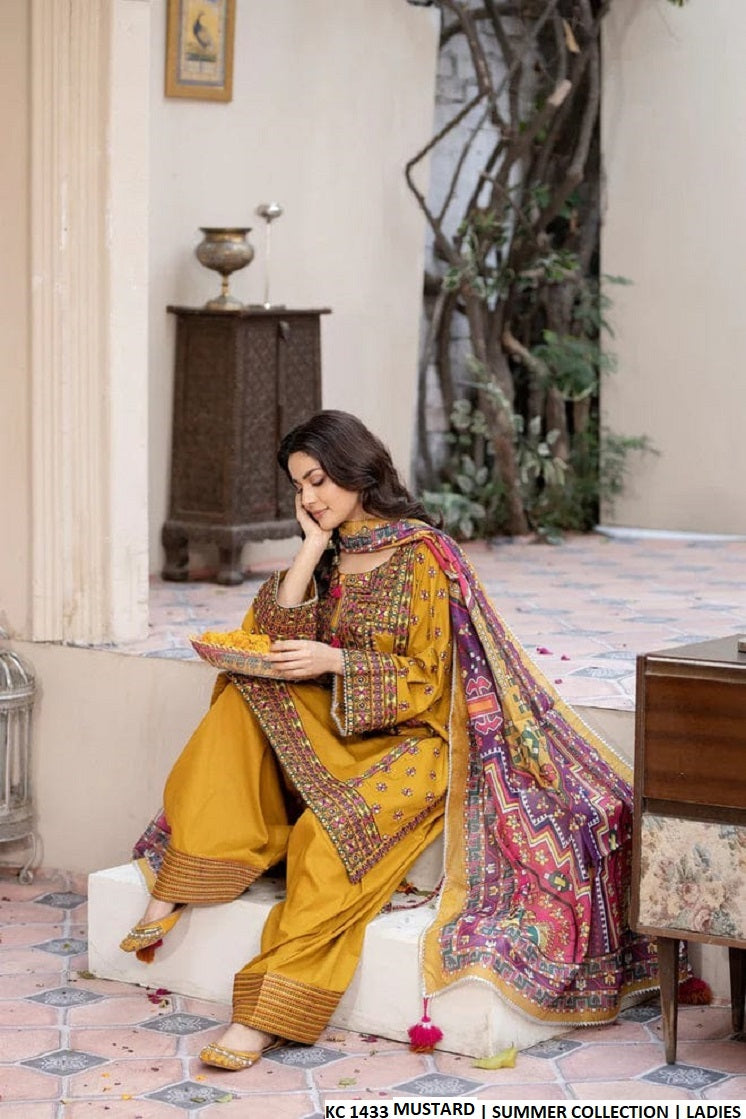 KC 1433 MUSTARD | FARSHI SHALWAR