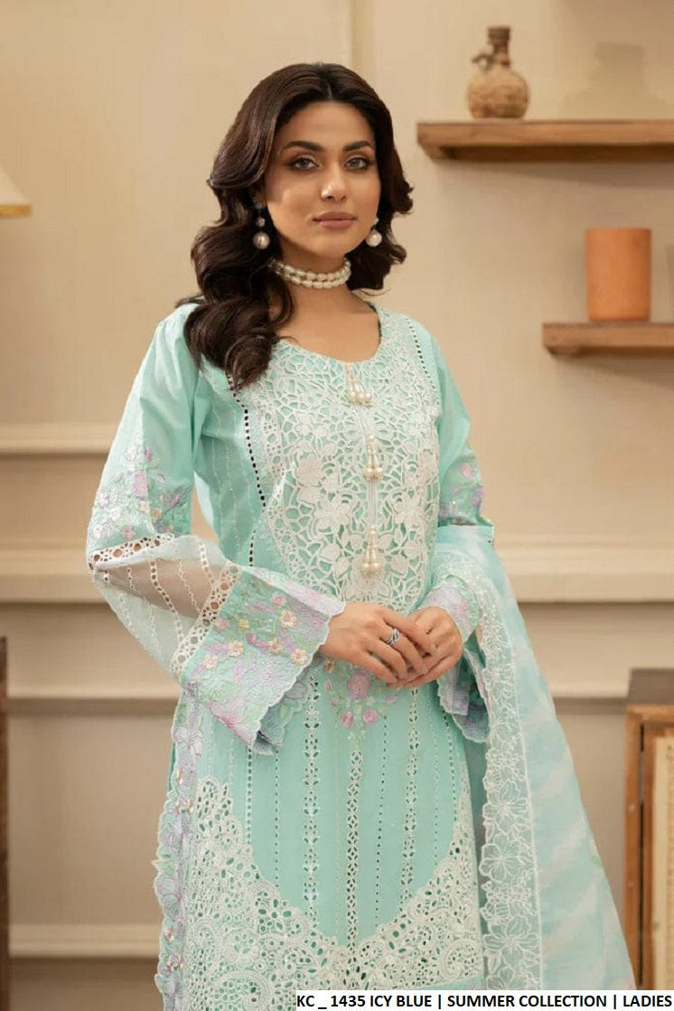 KC 1435 ICY BLUE | FARSHI SHALWAR