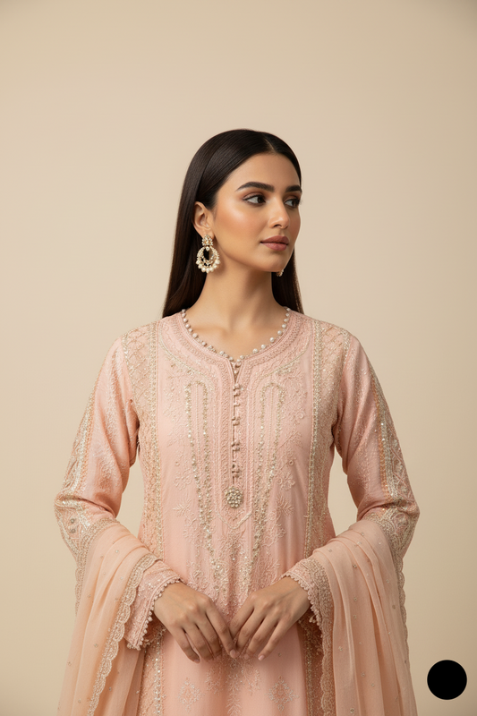 ABL 1059 PEACH | FARSHI SHALWAR