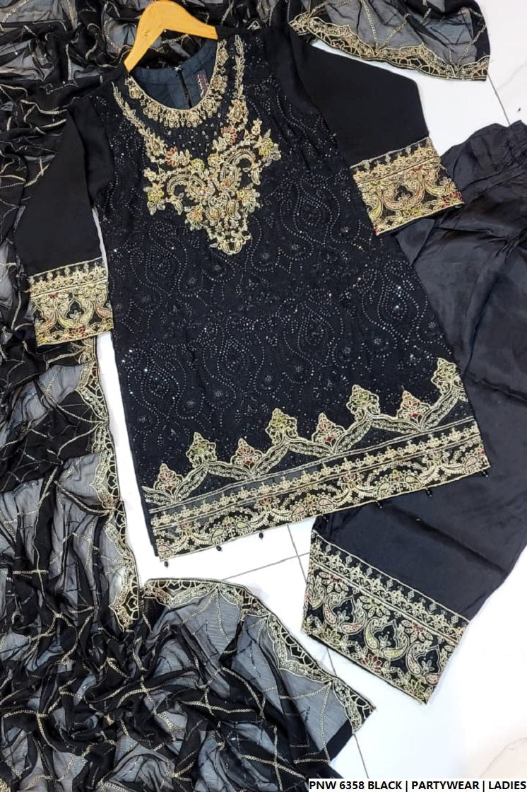 PNW 6358 BLACK | FERSHI SHALWAR