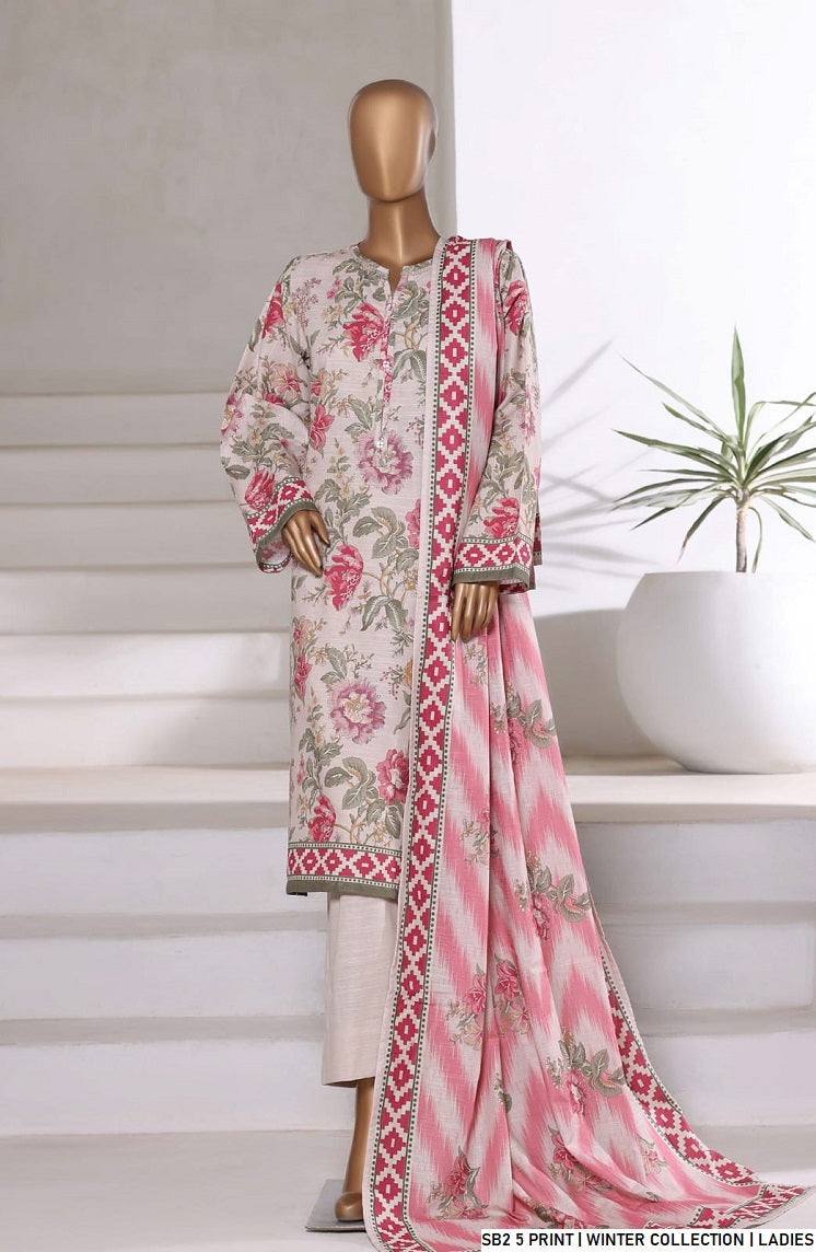 Pakistani women's lawn A-Line printed casual shirt side view