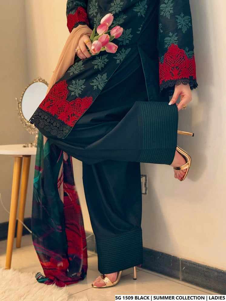 SG 1509 BLACK | FARSHI SHALWAR