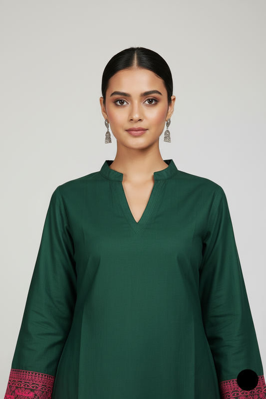 SG33 3 | BOTTLE GREEN | FARSHI SHALWAR