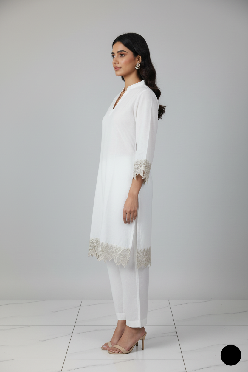 SG33 7 WHITE | FARSHI SHALWAR