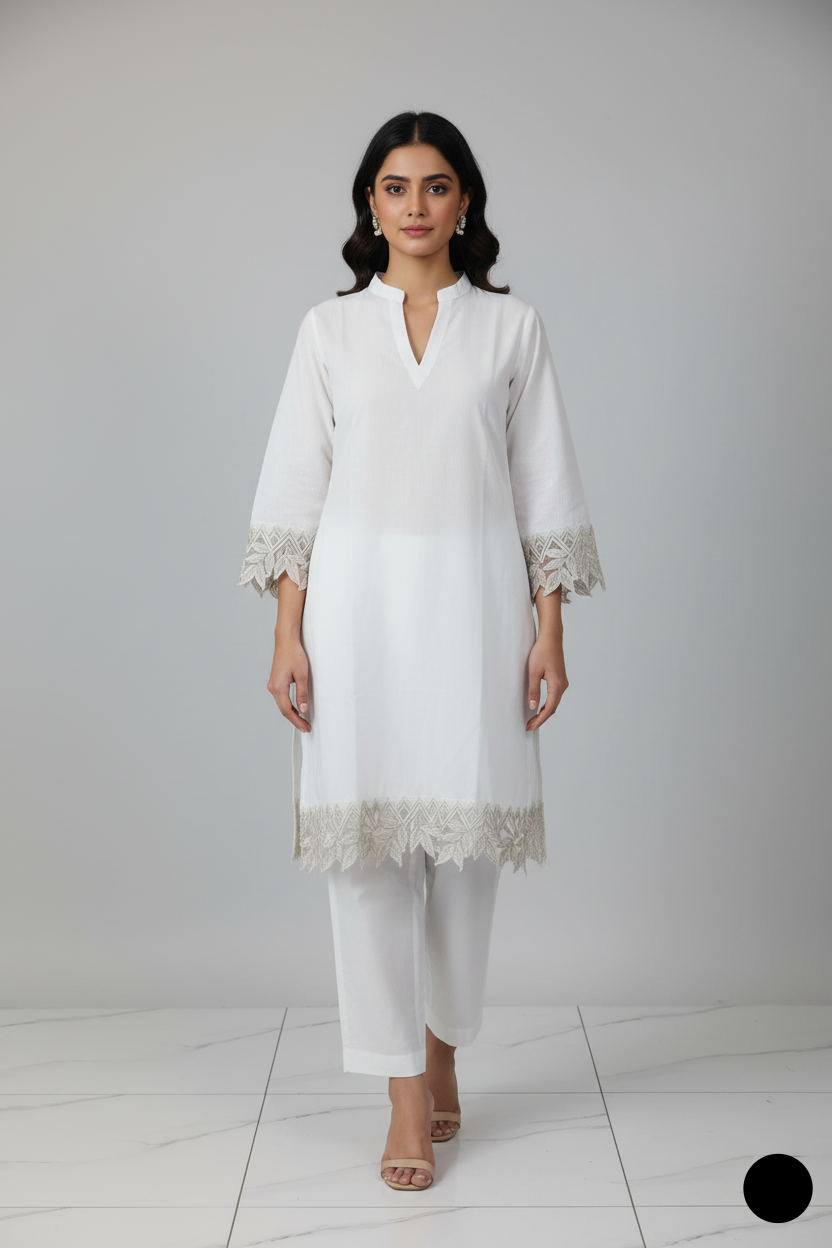 SG33 7 WHITE | FARSHI SHALWAR
