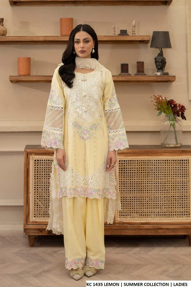 KC 1435 LEMON | FARSHI SHALWAR