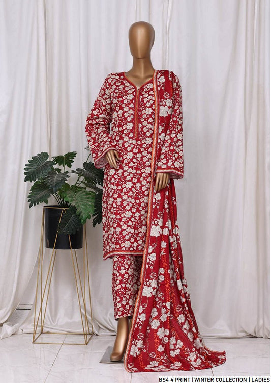 Pakistani women's lawn A-Line printed casual shirt side view