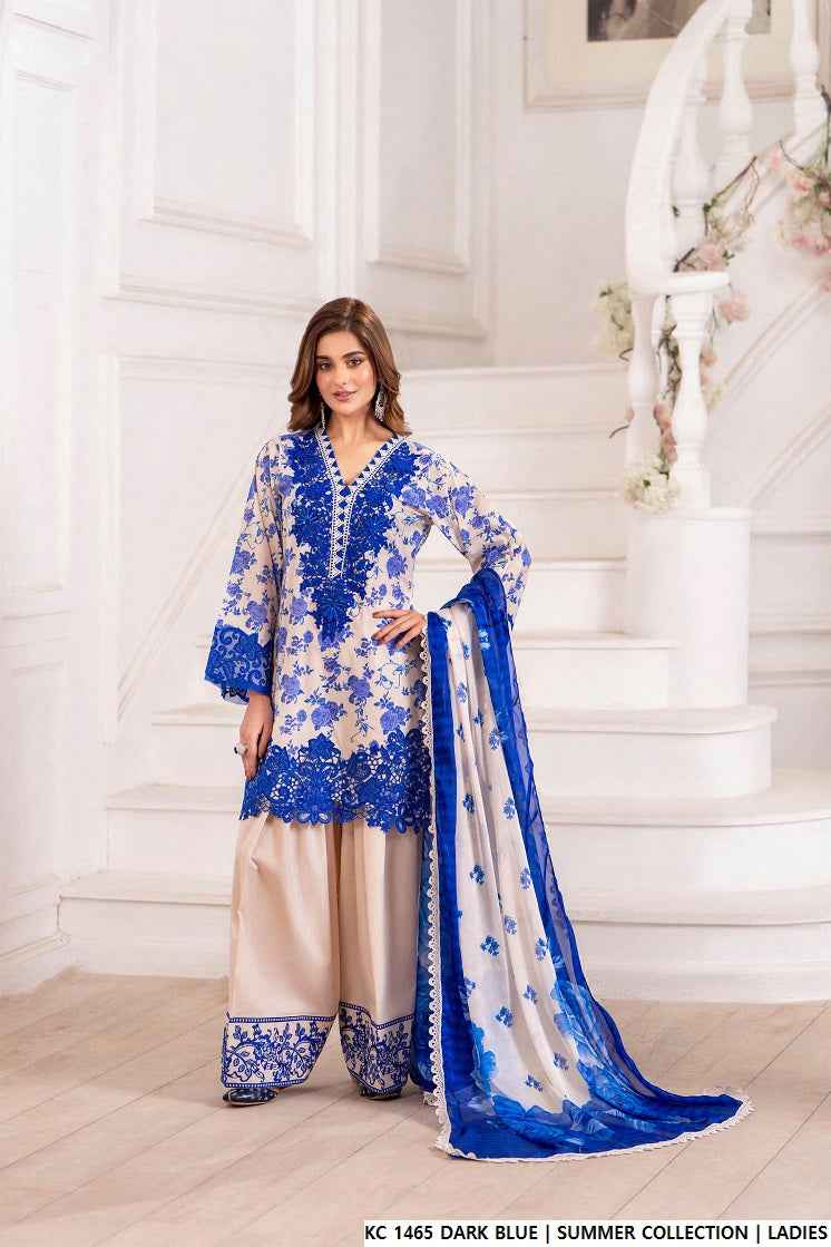 KC 1465 DARK BLUE | FARSHI SHALWAR