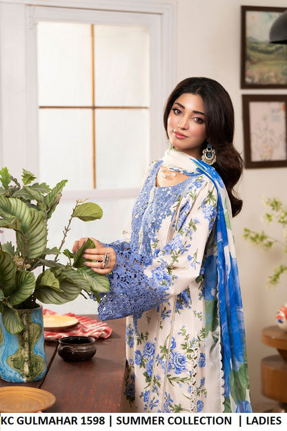 Karma Gul-Mahar 1598 Bluebell Ivory