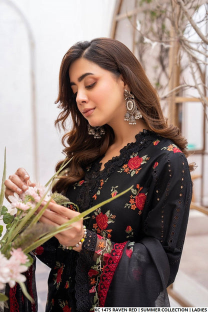 KC 1475 RAVEN RED | FARSHI SHALWAR