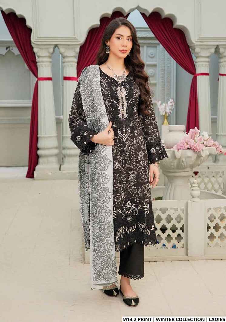 Pakistani women's lawn A-Line printed casual shirt side view