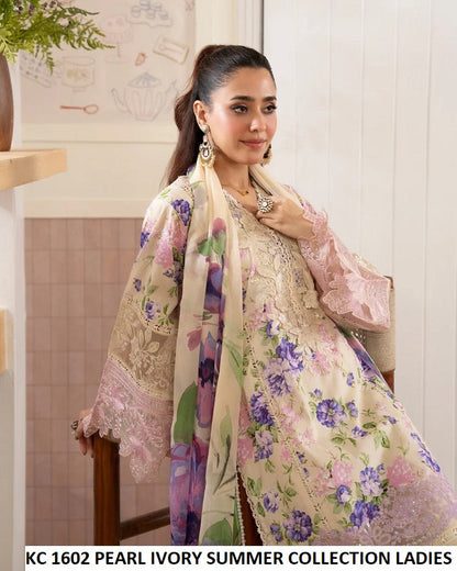 Karma Flora 1602 Pearl Ivory