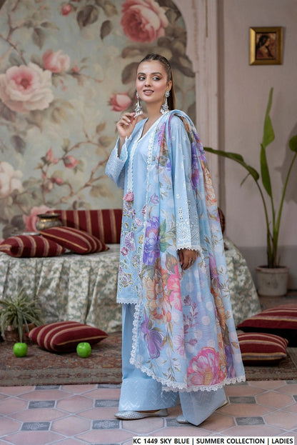 KC 1449 SKY BLUE | FARSHI SHALWAR