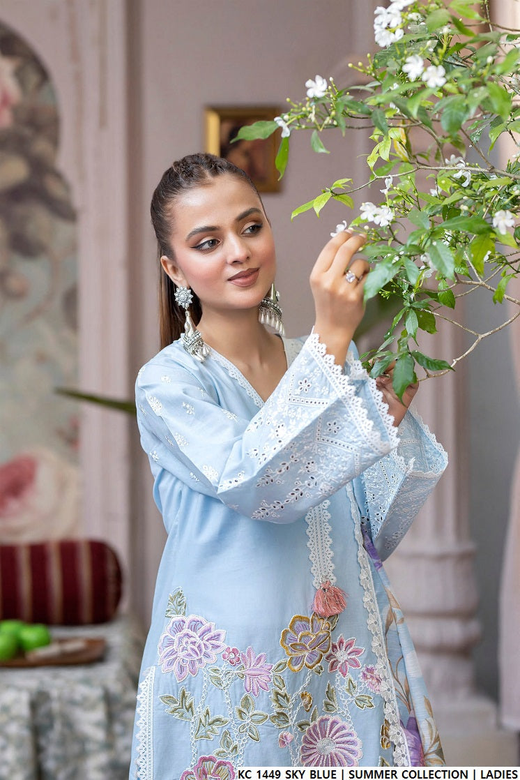 KC 1449 SKY BLUE | FARSHI SHALWAR