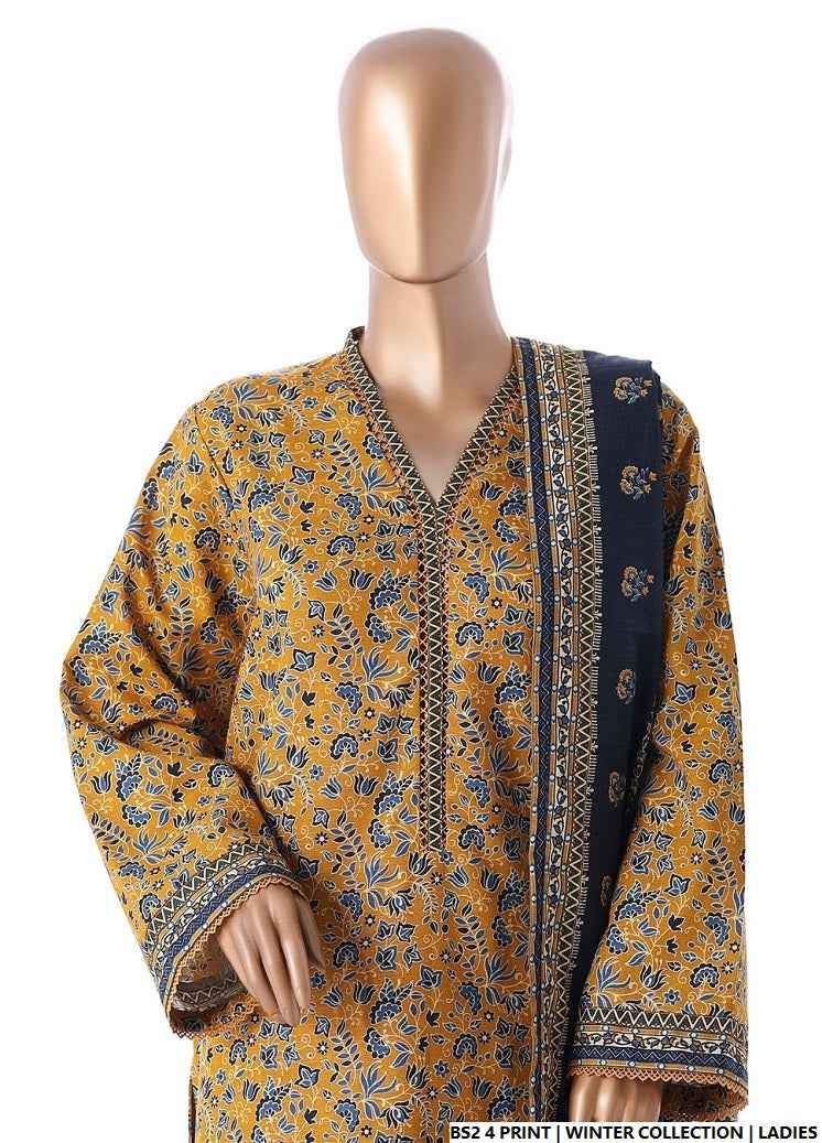 Pakistani women's lawn A-Line printed casual shirt side view