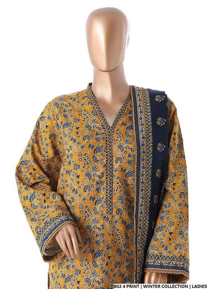 Pakistani women's lawn A-Line printed casual shirt side view