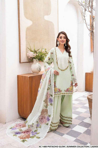 KC 1480 PISTACHIO GLOW | FARSHI SHALWAR