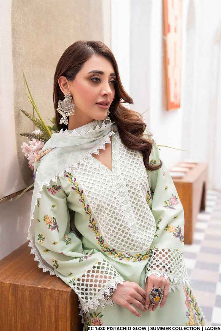 KC 1480 PISTACHIO GLOW | FARSHI SHALWAR
