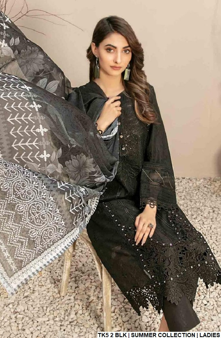 TK5 2 cotton Pakistani women's straight shirt side view