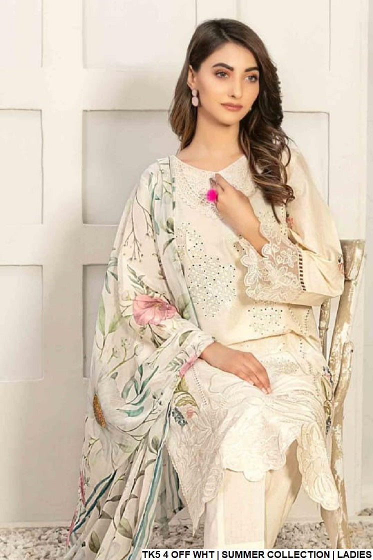 TK5 4 Pakistani women's cotton casual outfit detail view