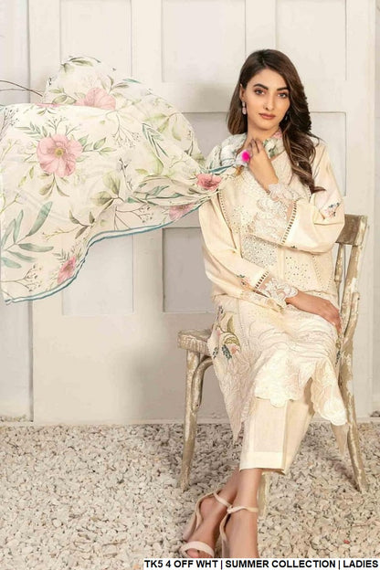 TK5 4 cotton Pakistani women's straight shirt side view