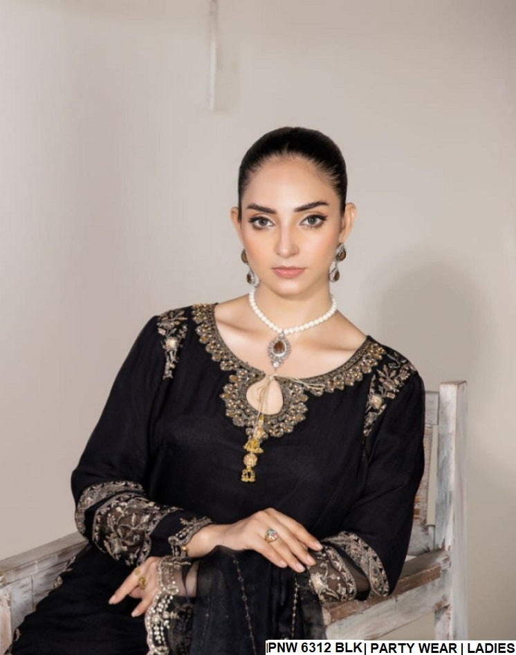 PNW 6312 Chiffon Ready to Wear 3 Piece Suit