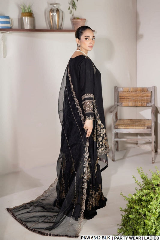 PNW 6312 Chiffon Ready to Wear 3 Piece Suit