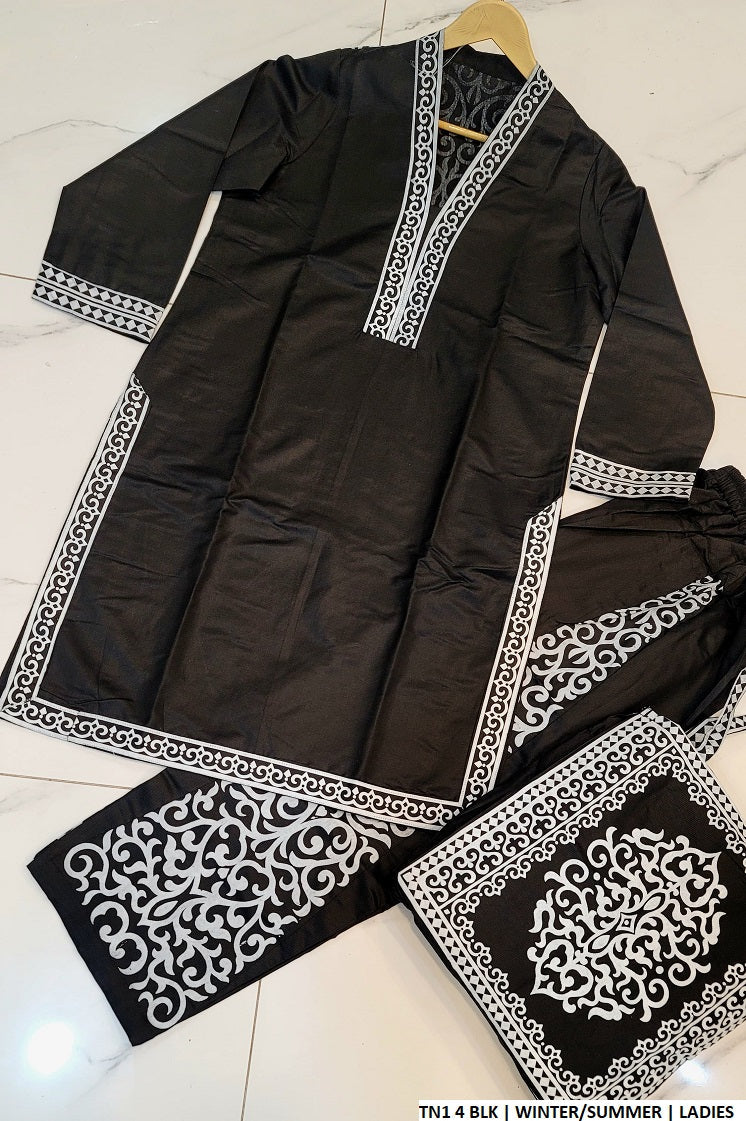 TN1 4 Pakistani women's katan outfit full view